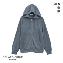 ジェラートピケ オム GELATO PIQUE メンズ 【HOMME】調温スム－ズィーパーカ ジェラピケ ルームウェア パジャマ 全2色 M-L