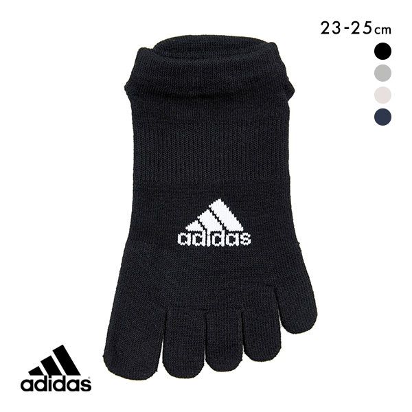 【メール便(7)】 アディダス adidas 足底滑り止め付き 5本指ソックス レディース 23-25cm 全4色