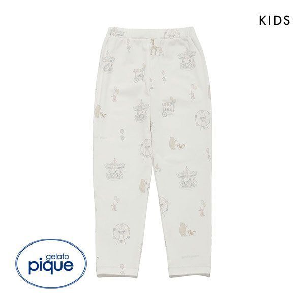 【最大100%ポイントバック・5/15限定】【メール便 20 】 ジェラートピケ キッズアンドベイビー gelato pique Kids＆Baby 【KIDS】メリーゴーランド柄 ロングパンツ ジェラピケ ルームウェア パ…