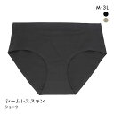 【メール便(4)】 素肌のようにフィット シームレススキンショーツ M L LL 3L ひびきにくい くいこみにくい なめらか ストレッチ ストレスフリー 単品 レディース 全2色 M-3L