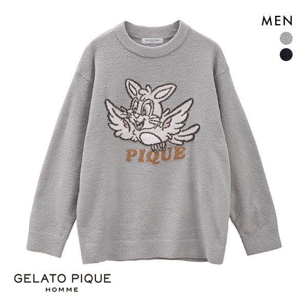 ジェラートピケ パジャマ メンズ ジェラートピケ オム GELATO PIQUE HOMME メンズ 【KOUSUKE SHIMIZU】【HOMME】エアモコプルオーバー ジェラピケ ルームウェア パジャマ トップス 全2色 M-L