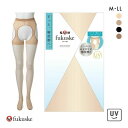 福助 fukuske パンティ部レス ストッキング パンスト レディース サスペンダーストッキング メール便(10) 全4色 M-L-L-LL