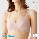 20%OFF【メール便(15)】 グンゼ GUNZE クールマジック COOLMAGIC ノンワイヤー ブラジャー レディース 単品 全3色 M-LL