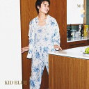 KID BLUE 部屋着 レディース 【最大100%ポイントバック・5/10限定】キッドブルー KID BLUE 24ブラッサムパネルPt 長袖 上下セット パジャマ ルームウェア レディース 全2色 M-L