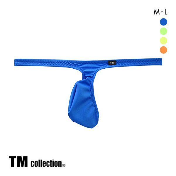  ティーエム コレクション TM collection 水着素材 もっこりひょうたん Tバック ML 日本製 メンズ 前とじ ビキニブリーフ 全4色 M-L