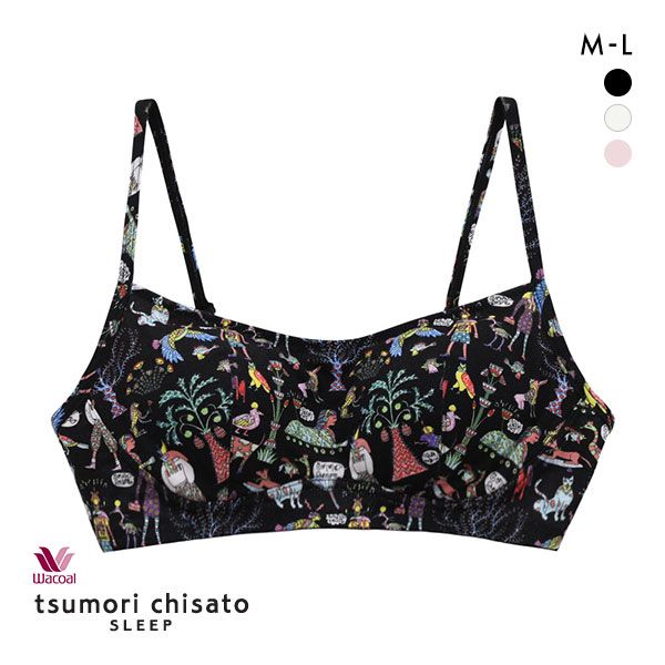 15％OFF ワコール Wacoal ツモリチサト tsumori chisato SLEEP エジプトへの旅 ノンワイヤーブラジャー ML ブラレット 単品 レディース 全3色 M-L