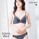 ソニアクラブ SONIA CLUB ジュリア ヌーディレース ブラジャー ショーツ セット ABCD レディース アンダー大きいサイズ 34 3/4カップ ブラ...