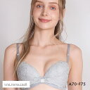 ウンナナクール リボンブラ レース 胸もとフィットながもち 動いても、キレイはつづく 3/4カップブラジャー une nana cool レディース 全4色 A70-F75