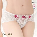 15%OFF【メール便(5)】 ドゥペルル DuePerle ブルーアゲートカメオ 総レースショーツ ML バックレースショーツ ひびきにくい 単品 レディース...