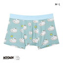 【メール便(6)】 ウンナナクール MOOMIN × une nana cool メンズボクサーパンツ ムーミン 前閉じ 全4色 M-L