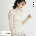 40%OFF エミ シアータートルネックニットトップス 長袖 emmi レディース 全4色