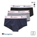 チャンピオン Champion ボクサーショーツ 3枚組 ボクサー 股上浅め デイリー スポーツ レディース 全2色 M-LL