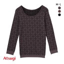 【メール便(20)】 アツギ ATSUGI 着るタイツ オーナメント柄 八分袖 レディース 全3色 M-L