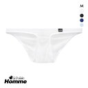 メール便(3) ラポーム オム GUS ローライズ ハーフバック ビキニ 日本製 メンズ 極薄 前とじ La-Pomme Homme 全4色 父の日 ギフト プレゼント 男性