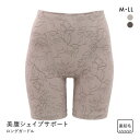【メール便(10)】 美腹シェイプサポート 裏微起毛 ロングガードル レディース 補正 全2色 M-LL