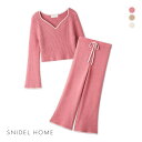 30%OFF スナイデルホーム クリーミータッチ パイピングセットアップ ルームウェア パジャマ SNIDEL HOME CreamyTouch レディース 全...