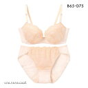 ウンナナクール une nana cool WEB限定 全8色展開 ブラ&ショーツセット 3/4カップ ブラジャー ショーツ レディース 全8色 B65-M-D...