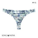 【ポイント還元5倍・7/5 23:59まで】キングノバ Tバック パンツ メンズ 前とじ 花柄 M L LL KING NOVA M-LL メール便(10) 父の日 ギフト プレゼント 男性