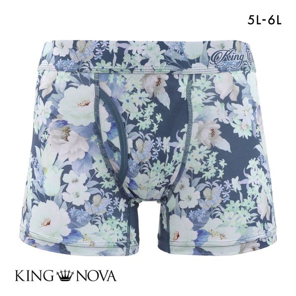キングノバ ボクサーパンツ メンズ 前あき 花柄 5L 6L 大きいサイズ KING NOVA 5L