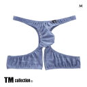 【メール便(7)】 ティーエム コレクション × PredaTorRat × 紙魚丸 ストレッチデニム Tバックスパッツ M メンズ ビキ二 TM collection