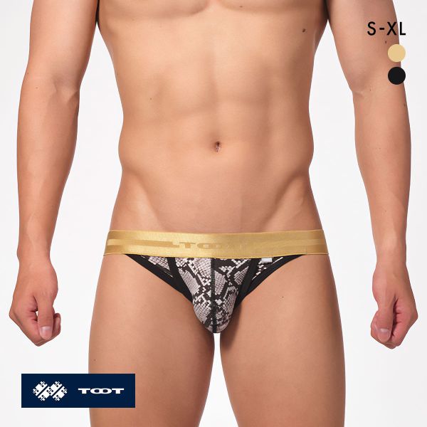 トゥート パイソン カップビキニ フルバック メンズ 前閉じ CV24A032 立体カップ ローライズ TOOT 全2色 S-XL