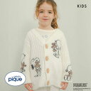 ジェラートピケ キッズアンドベイビー ピーナッツ キッズ SNOOPY×BEAR ジャガードカーディガン ジェラピケ ルームウェア gelato pique K...
