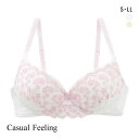 カジュアルフィーリング コットンレース ノンワイヤー ブラジャー レディース リラクシング Casual Feeling 全2色 S-LL