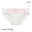 カジュアルフィーリング コットンレース ペアショーツ レディース ノーマルショーツ スタンダード Casual Feeling 全2色 M-LL 下着 【メール便(6)】