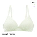 カジュアルフィーリング パステルレース ノンワイヤー ブラジャー レディース リラクシング Casual Feeling 全2色 S-LL