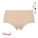 15%OFF【メール便(7)】 トリンプ TR7120 SO NATURAL ショーツ ボーイレングス 綿混 深め LL 大きいサイズ Triumph レディース 全9色