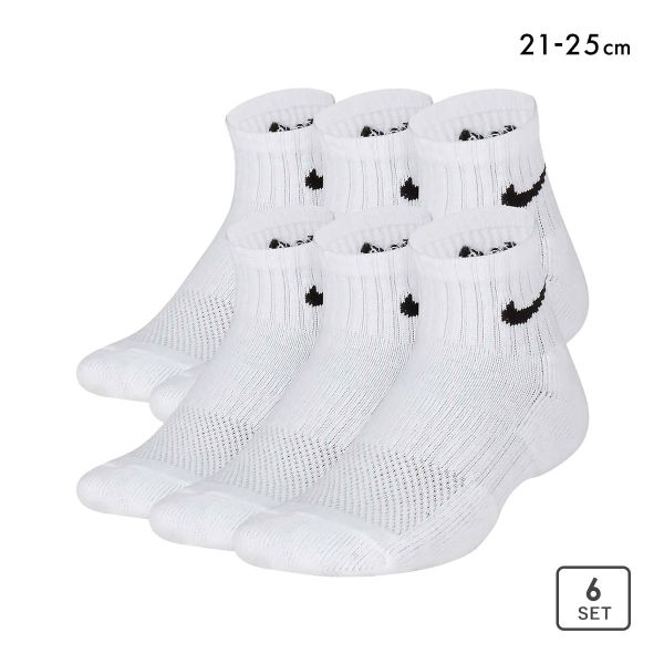10%OFF ナイキ キッズ エブリデイ クッション アンクル ソックス 6足セット NIKE ボーイズ ガールズ ジュニア 靴下 6P 21-23 23-25...