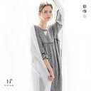 ナルエー パジャマ シュークリームガーゼ(R)ベーシックルームワンピース ルームウェア レディース 7分袖 NARUE 全3色