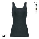 【ポイント還元5倍・7/15 23:59まで】20%OFF【メール便(10)】 ワコール WACOALコットン オーガニックコットン100% Uネック ノースリーブ インナー ニットトップ ML Wacoal レディース 全5色 M-L