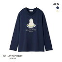 ジェラートピケ オム メンズ インレイベアケーキロンT ジェラピケ パジャマ ルームウェア GELATO PIQUE HOMME 全2色 M-L