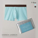 【メール便(20)】 アンダーソンアンダーソン ハートヘムシームレスボクサーパンツ メンズ 前とじ UNDERSON UNDERSON 全2色 1-3