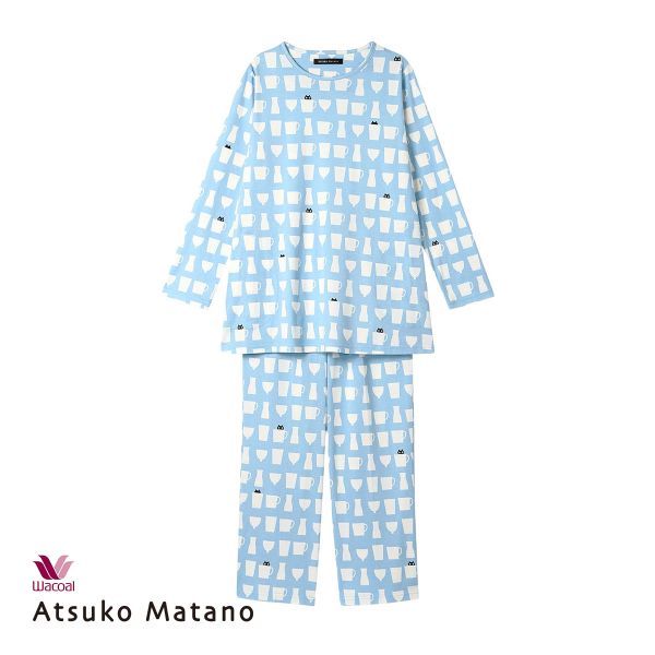 楽天市場】マタノアツコ パジャマ(カラーブルー)(ナイト 楽天市場】マタノアツコ パジャマ(カラーブルー)(ナイト