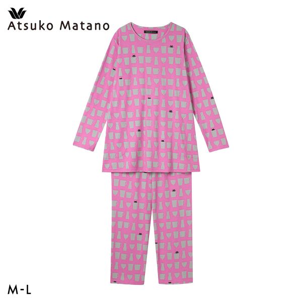 マタノアツコ　シルク　パジャマ　ピンク　Lサイズ 楽天市場】マタノアツコ パジャマ（カラーピンク）（レディース