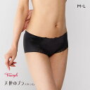 【メール便(4)】 トリンプ TR632 天使のブラ スリムライン レーシィ ショーツ ボーイレングス ML BK Triumph レディース M-L