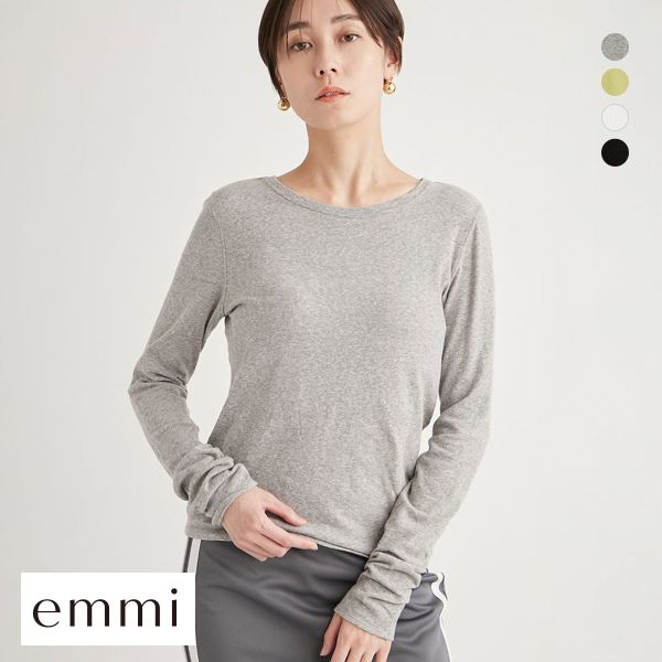 20％OFF エミ 2wayスラブ天竺トップス emmi レディース 全4色