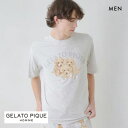 ジェラートピケ オム メンズ トイプードルワンポイントTシャツ ジェラピケ パジャマ ルームウェア gelato pique HOMME M-L