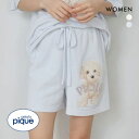 30%OFF ジェラートピケ レディース トイプードルジャガードショートパンツ ジェラピケ パジャマ ルームウェア gelato pique 全2色