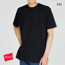 15%OFF ヘインズ T-SHIRTS KURO クルーネックTシャツ XXLサイズ メンズ インナー 半袖 黒T HM1-B201 Hanes 父の日 ギフト プレゼント 男性