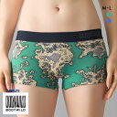 20%OFF【メール便(15)】 グンゼ ボディワイルド レディース デザインプリント ボクサーパンツ BODYWILD GUNZE 全2色 M-L