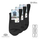 10%OFF JOSE 無地 クルーソックス 15cm丈 3足組 okamoto 635172 レディース
