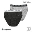ルコックスポルティフ 女児 ショーツ 2枚セット 女の子 キッズ ジュニア 綿混 le coq sportif レディース 140-165 下着 【メール便(10)】