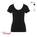 15%OFF【メール便(10)】 トリンプ TR5410 デイリートリンプ 2分袖トップ Triumph レディース 全4色 M-LL(4)