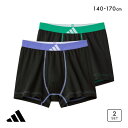 アディダス キッズ ジュニア用 メッシュ ボクサーパンツ 2枚組 adidas メンズ 140-170 父の日 ギフト プレゼント 男性