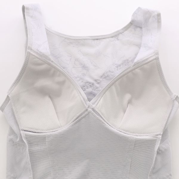 着るだけでかんたんキレイ クロスメッシュ ブラシェイパー レディース 補正 全3色 M-3L 補正下着 補整 shirohato-10224367 SHIROHATO(白鳩) サンプル画像2