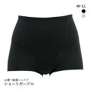 【メール便(5)】 ハミ肉すっきり お腹+脇腹シェイプ 裾フリーカット ショートガードル レディース 補正 全2色 M-LL