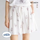 ジェラートピケ レディース CAT柄ショートパンツ ジェラピケ パジャマ ルームウェア gelato pique 全2色 母の日
